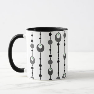 Caneca deco design retro-Abstrato travesseiro decorativo
