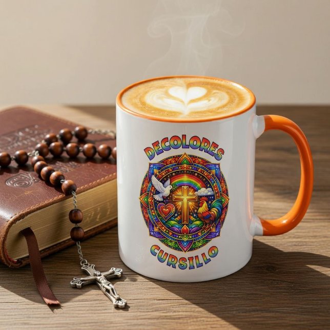 Caneca DeColores Cursillo Cruz Pombo Mandala (Criador carregado)