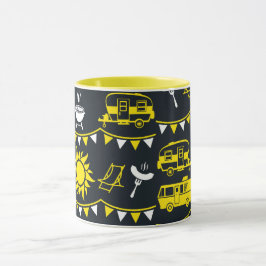 Caneca Decoração de acampamento de Caravana