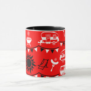 Caneca Decoração de Acampamento de Caravana