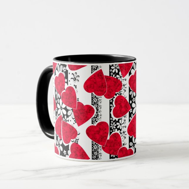 Caneca Decoração de feriado (Frente Esquerda)