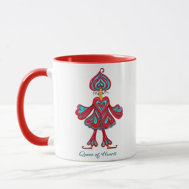 Caneca Decoração de parede Rainha de Copas (Esquerda)
