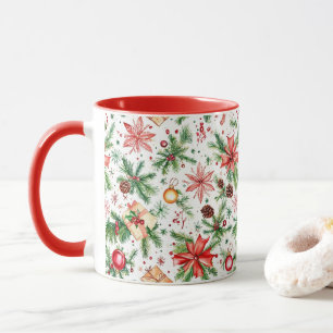 Caneca decoração festiva Natal