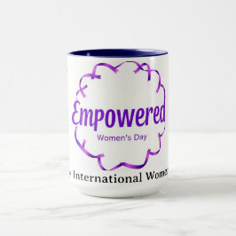 Caneca Decoração Vibrante de Dopamina Empodera IWD 2026