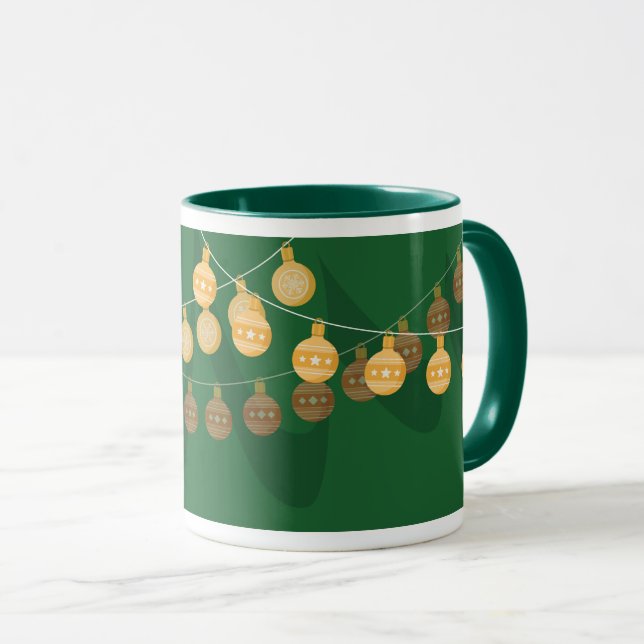 Caneca Decorated Christmas tree mug (Frente Esquerda)