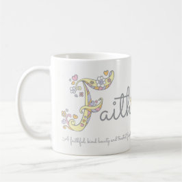 Caneca decorativa do monograma do significado