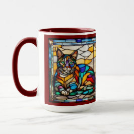 Caneca Decorativa Gatos Arco-íris