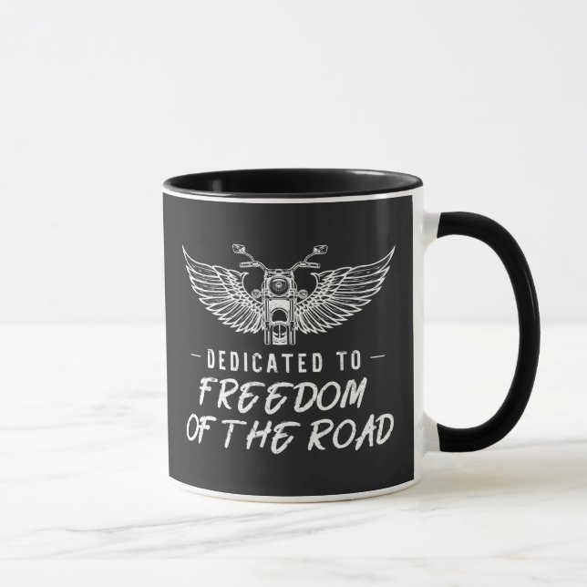 Caneca Dedicado À Liberdade Rodoviária (Direita)