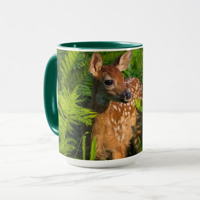 Caneca Deer Fawn de cauda branca | Minnesota (Frente Esquerda)