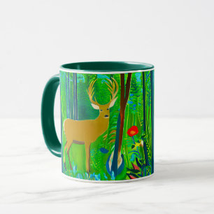 Caneca Deer in a Fantasy Forest Setting