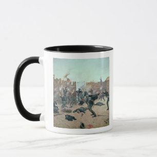 Caneca Defendendo o forte: Os indianos atacam uma