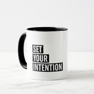 Caneca Defina sua tipografia de intenção