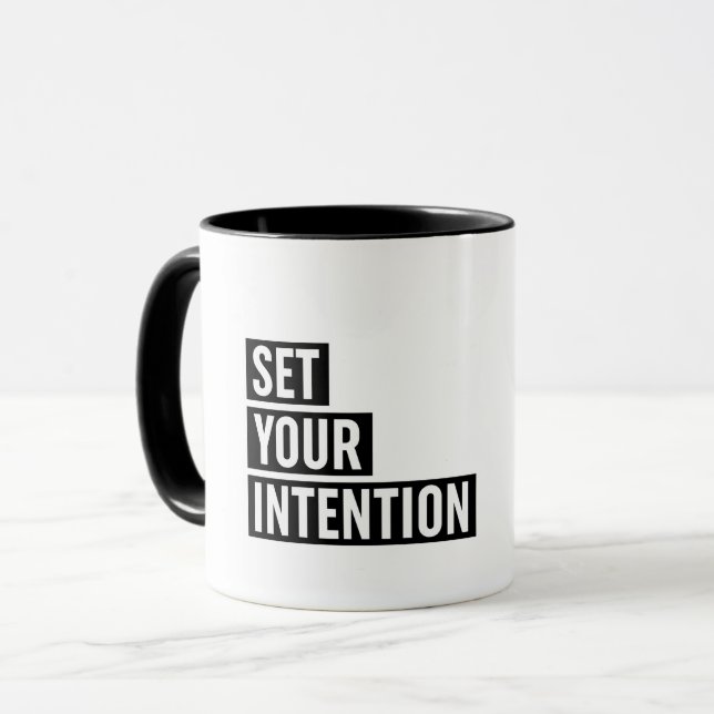 Caneca Defina sua tipografia de intenção (Frente Esquerda)