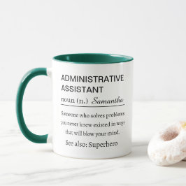 Caneca Definição de Assistente Administrativo Personaliza