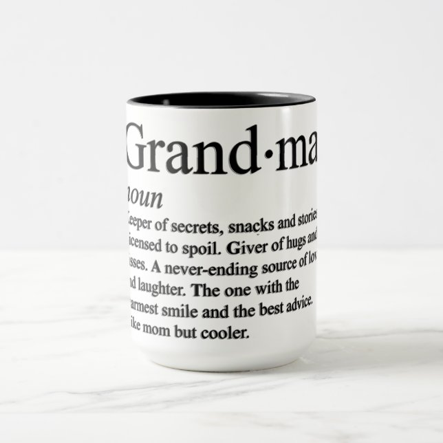 Caneca Definição de Avó Engraçada (Centro)