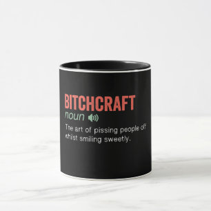 Caneca Definição de Bitchcraft Funny