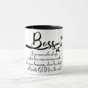 Caneca Definição de Chefe de Mulher Inspiracional
