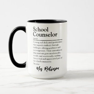Caneca Definição de Conselheiro Escolar Personalizado