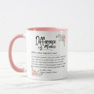 Caneca Definição de Criador de Diferenças Apreciação por