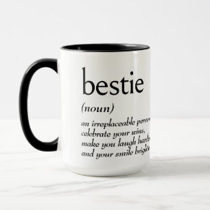Caneca Definição De Dicionário Para BESTIE