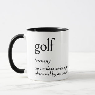 Caneca Definição De Dicionário Para GOLF