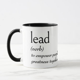 Caneca Definição de Dicionário para LEAD