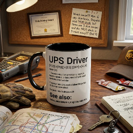 Caneca Definição de driver UPS Funny