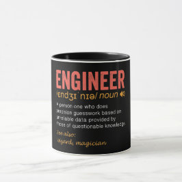 Caneca Definição de Engenheiro engraçada