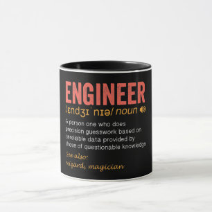 Caneca Definição de Engenheiro engraçada