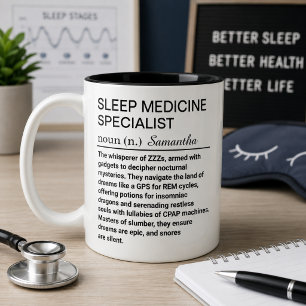 Caneca Definição de Especialista em Medicina do Sono
