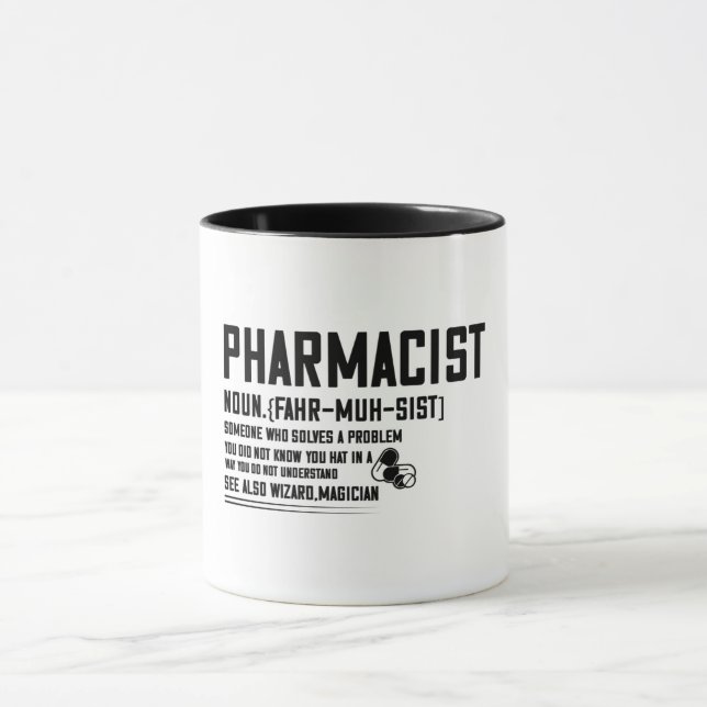 Caneca Definição de Farmacêutico Engraçado (Centro)