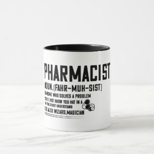 Caneca Definição de Farmacêutico Engraçado