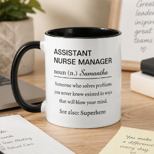 Caneca Definição de Gerente de Enfermagem Assistente Pers