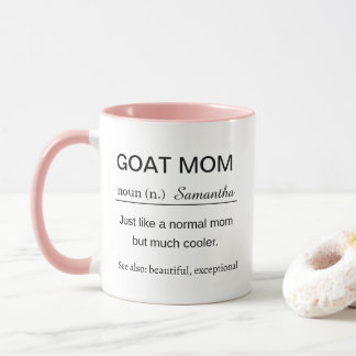 Caneca Definição de Mãe de Cabra Personalizada e Divertid
