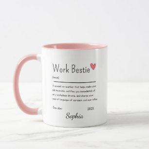 Caneca Definição de Melhor Amiga no Trabalho Personalizad
