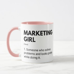 Caneca Definição de Meninas Engraçadas e Bonitas marketin