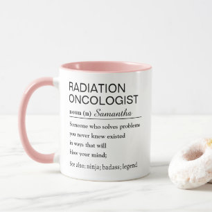Caneca Definição de Oncologista de Radiação Personalizada