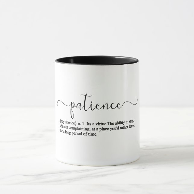 Caneca Definição De Paciência (Centro)