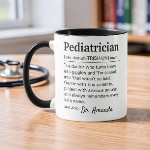 Caneca Definição de Pediatra Apreciação Personalizada