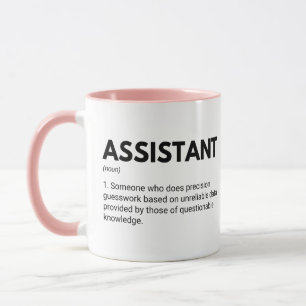 Caneca Definição de Trabalho Divertido de Assistente