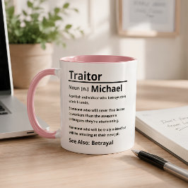 Caneca Definição de Traidor Personalizada