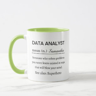 Caneca Definição Divertida de Analista de Dados