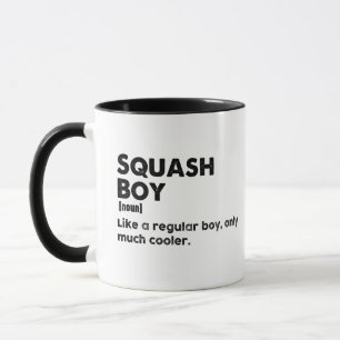 Caneca Definição Divertida de Menino de Squash Amante de