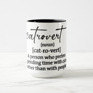 Caneca Definição Engraçada de Catrovertido