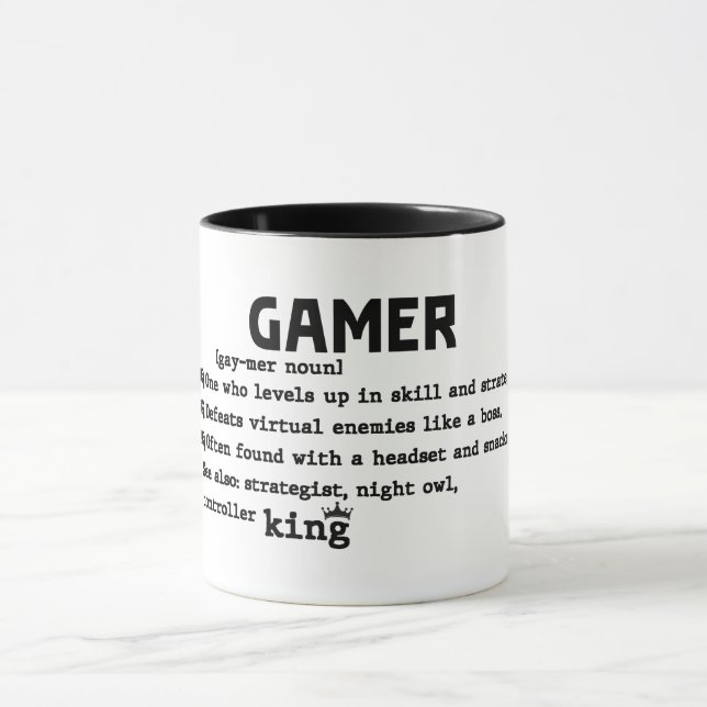 Caneca Definição Engraçada de Jogador (Centro)