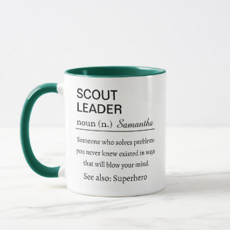 Caneca Definição Engraçada de Líder de Escoteiros