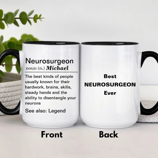 Caneca Definição Personalizada de Neurocirurgião (Criador carregado)