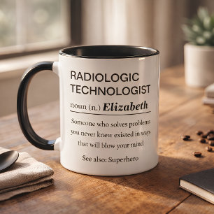 Caneca Definição Personalizada de Tecnólogo Radiológico