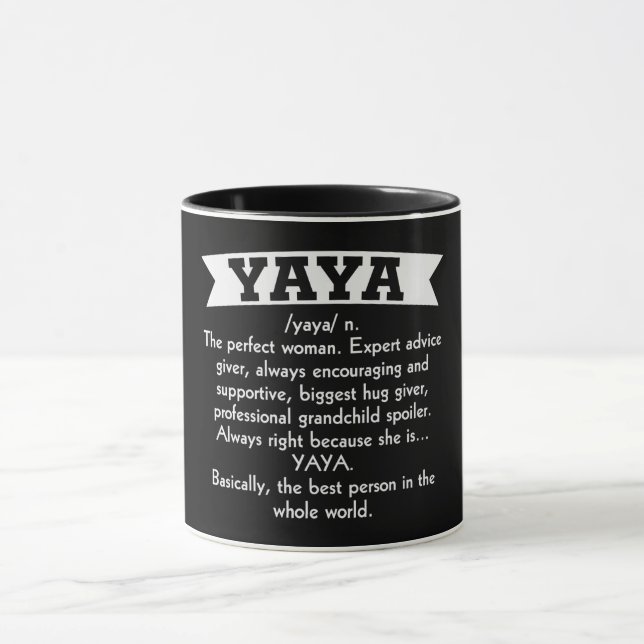 Caneca Definição Yaya/Avó (Centro)