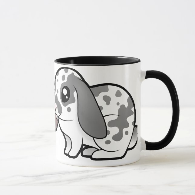 Caneca Definitivamente uma Pessoa Coelho (orelha caída ca (Direita)